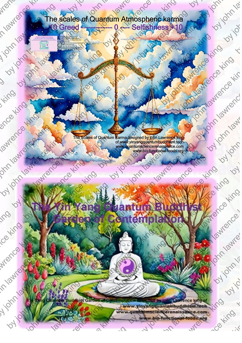 The Scales of Quantum Karma designed by john Lawrence king  of www.yinyangquantumbuddhism.tech